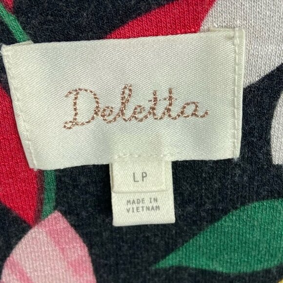 Anthropologie Deletta Florascura‎ V-Neck Layered Blouse Bright Size Large Boho L - Picture 4 of 11